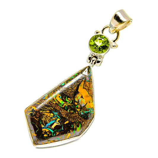Boulder Opal Pendants handcrafted by Ana Silver Co - PD760063
