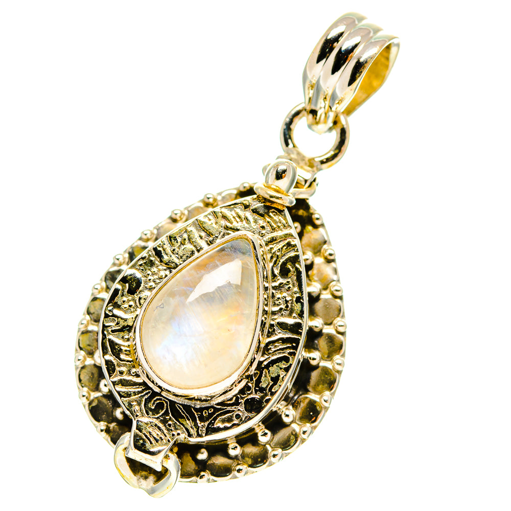 Rainbow Moonstone Pendants handcrafted by Ana Silver Co - PD760064
