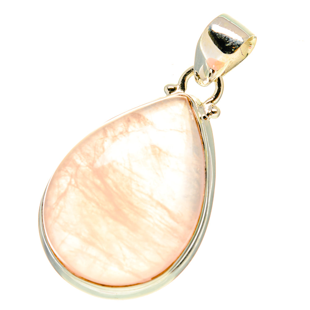 Rose Quartz Pendants handcrafted by Ana Silver Co - PD760073