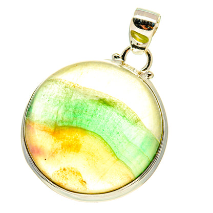 Green Fluorite Pendants handcrafted by Ana Silver Co - PD760080