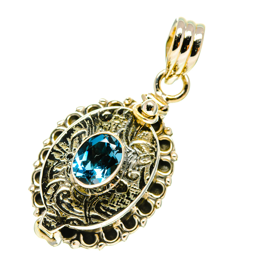 Blue Topaz Pendants handcrafted by Ana Silver Co - PD760101