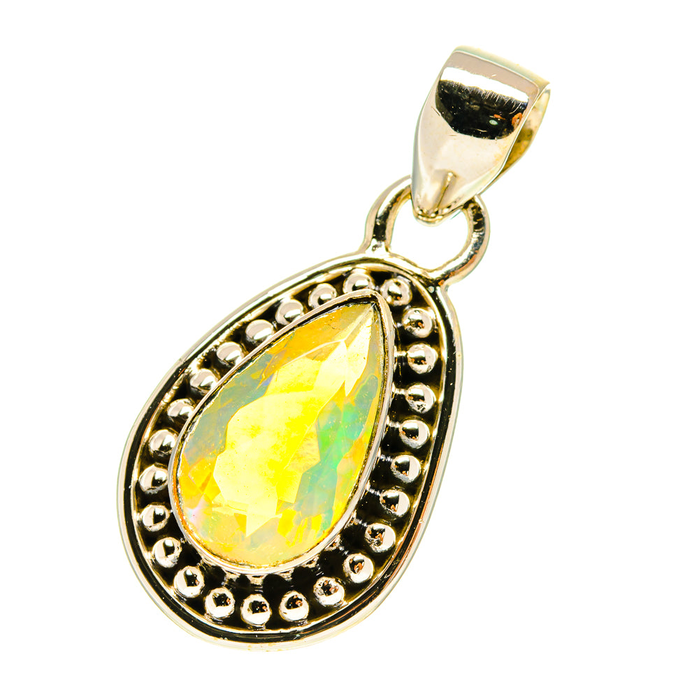 Ethiopian Opal Pendants handcrafted by Ana Silver Co - PD760109