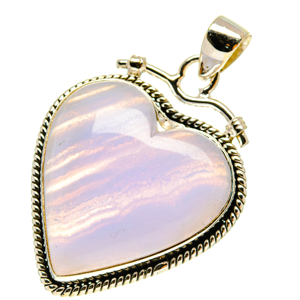 Blue Lace Agate Pendants handcrafted by Ana Silver Co - PD760116