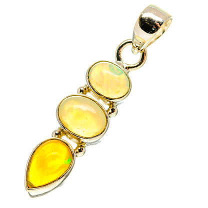 Ethiopian Opal Pendants handcrafted by Ana Silver Co - PD760126