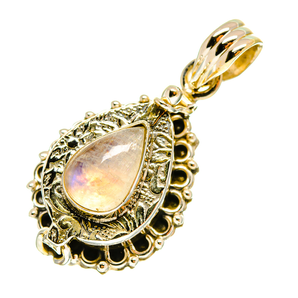 Rainbow Moonstone Pendants handcrafted by Ana Silver Co - PD760157