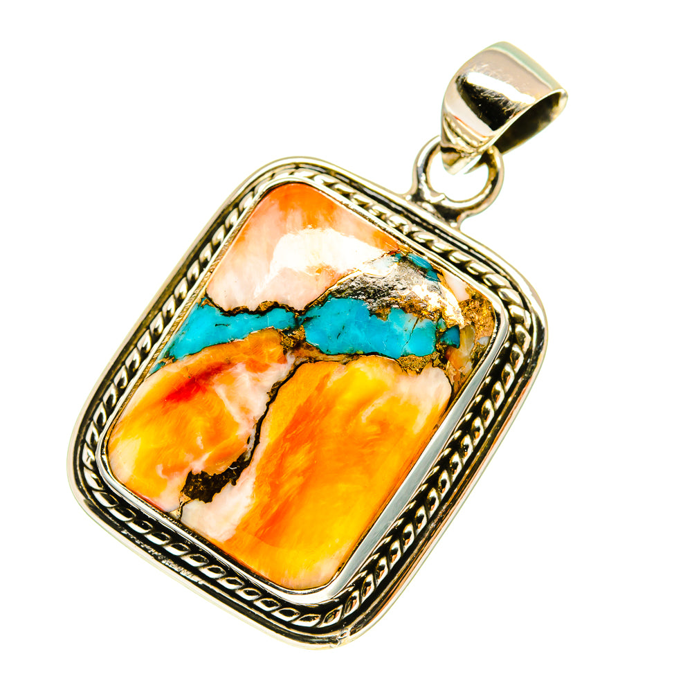 Blue Copper Composite Turquoise Pendants handcrafted by Ana Silver Co - PD760160