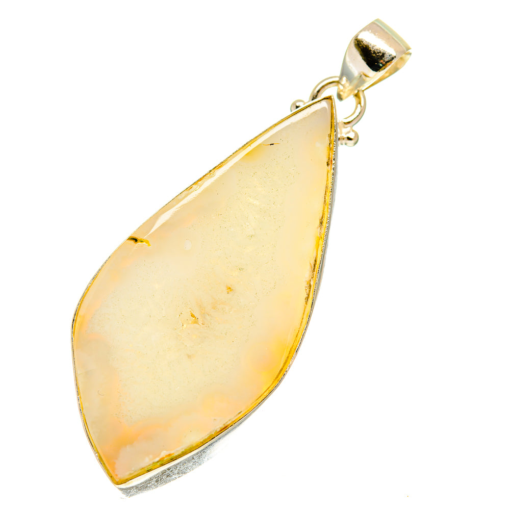 White Geode Slice Pendants handcrafted by Ana Silver Co - PD760163
