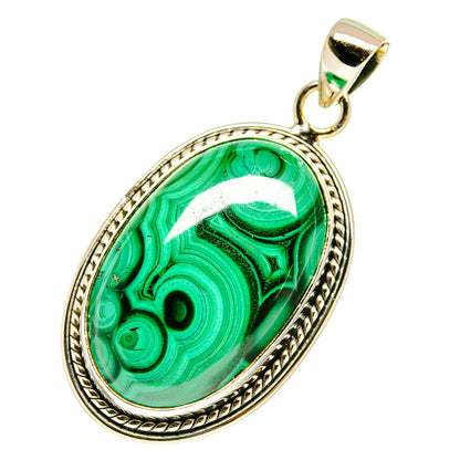 Malachite Pendants handcrafted by Ana Silver Co - PD760177