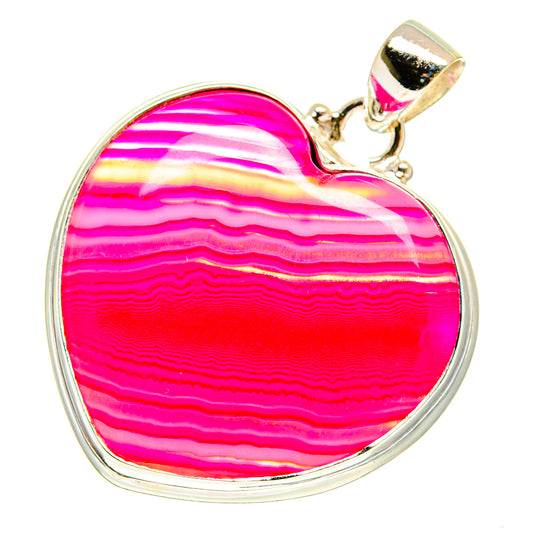 Pink Botswana Agate Pendants handcrafted by Ana Silver Co - PD760189