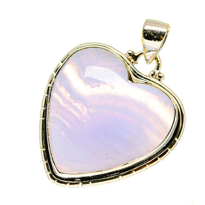 Blue Lace Agate Pendants handcrafted by Ana Silver Co - PD760190