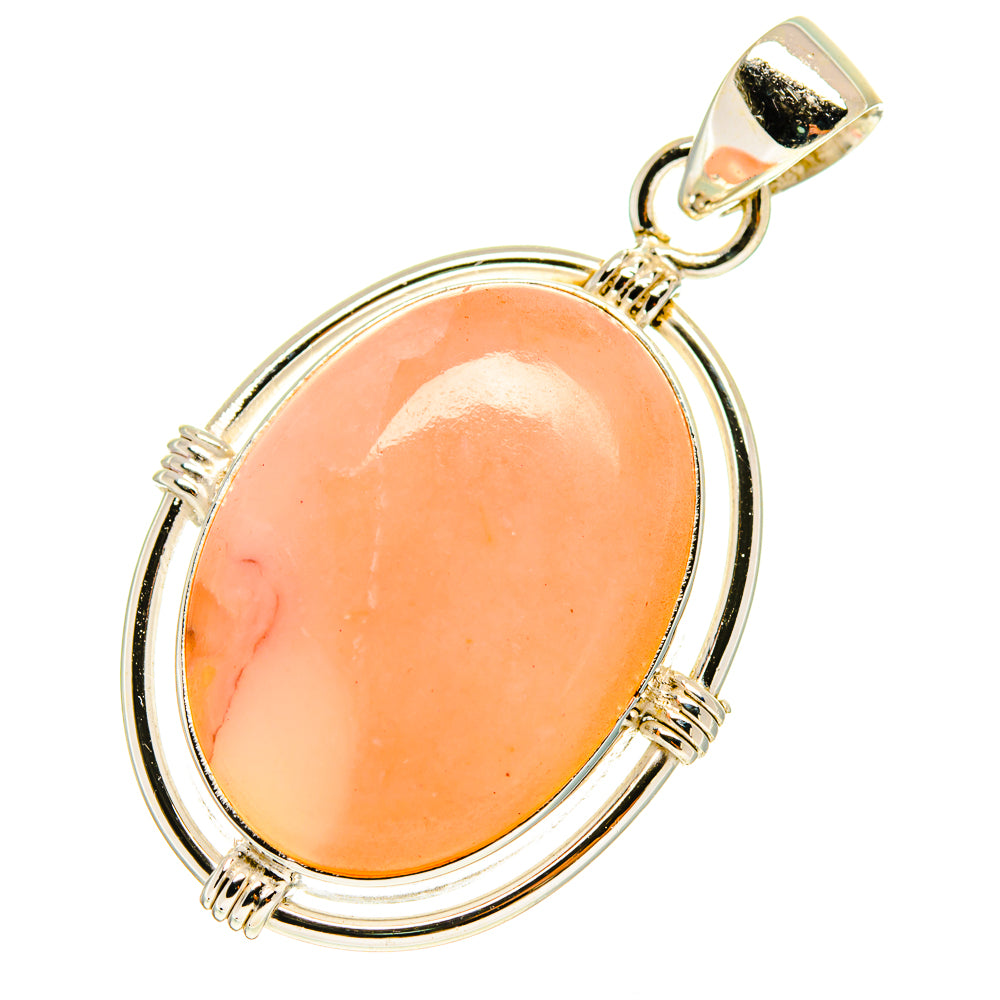 Pink Opal Pendants handcrafted by Ana Silver Co - PD760202