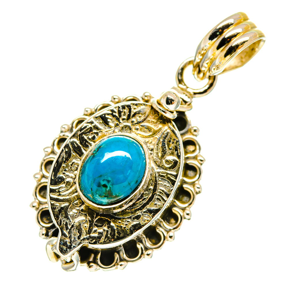 Chrysocolla Pendants handcrafted by Ana Silver Co - PD760204