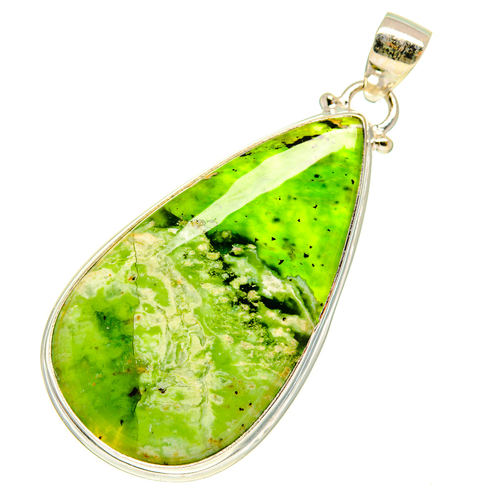 Australian Green Opal Pendants handcrafted by Ana Silver Co - PD760208