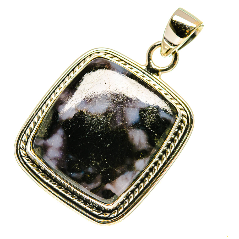 Gabbro Stone Pendants handcrafted by Ana Silver Co - PD760210