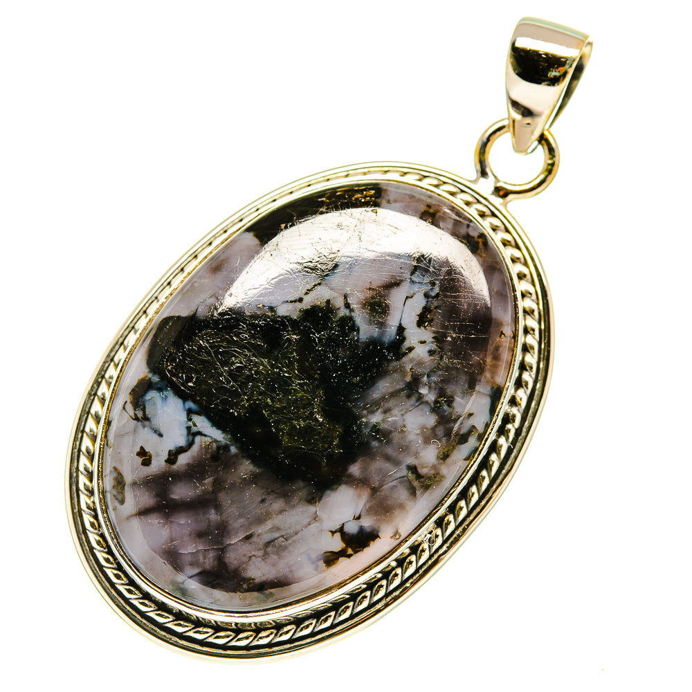 Gabbro Stone Pendants handcrafted by Ana Silver Co - PD760211
