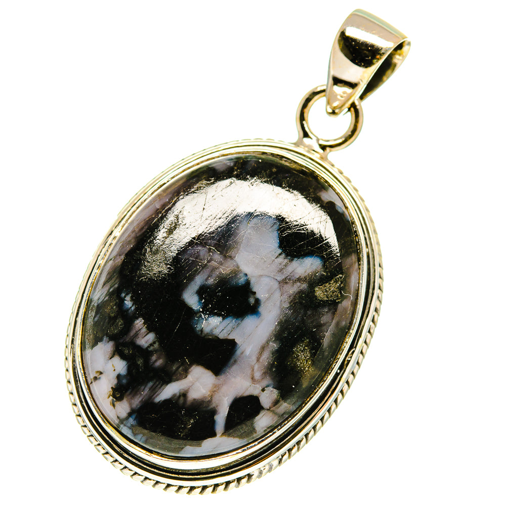 Gabbro Stone Pendants handcrafted by Ana Silver Co - PD760213