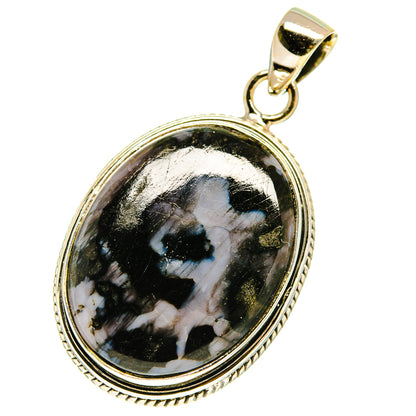 Gabbro Stone Pendants handcrafted by Ana Silver Co - PD760213