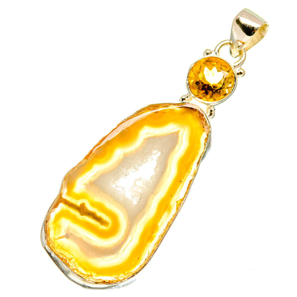 Geode Slice Pendants handcrafted by Ana Silver Co - PD760221