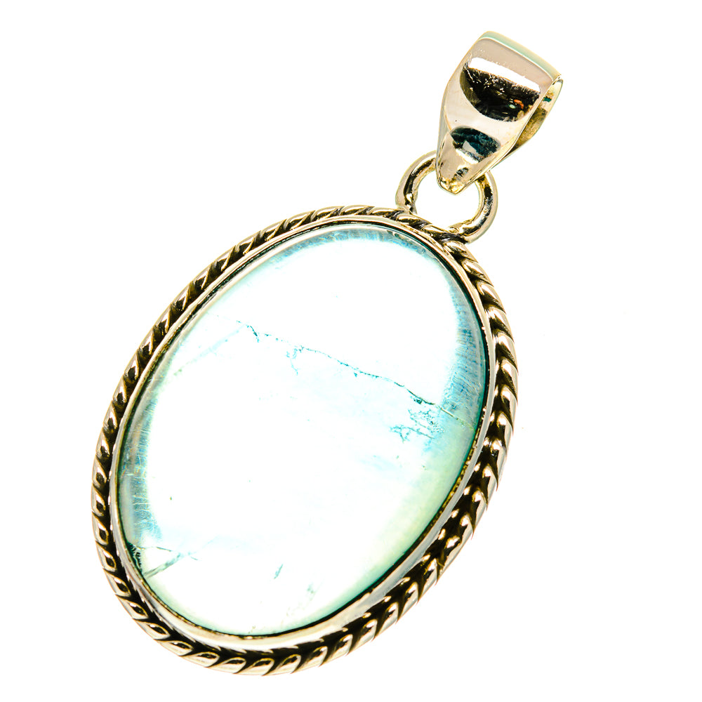 Blue Fluorite Pendants handcrafted by Ana Silver Co - PD760226