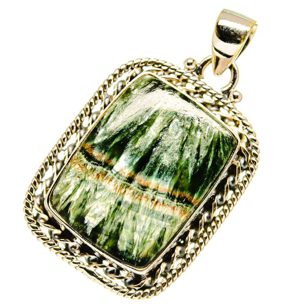 Seraphinite Pendants handcrafted by Ana Silver Co - PD760227
