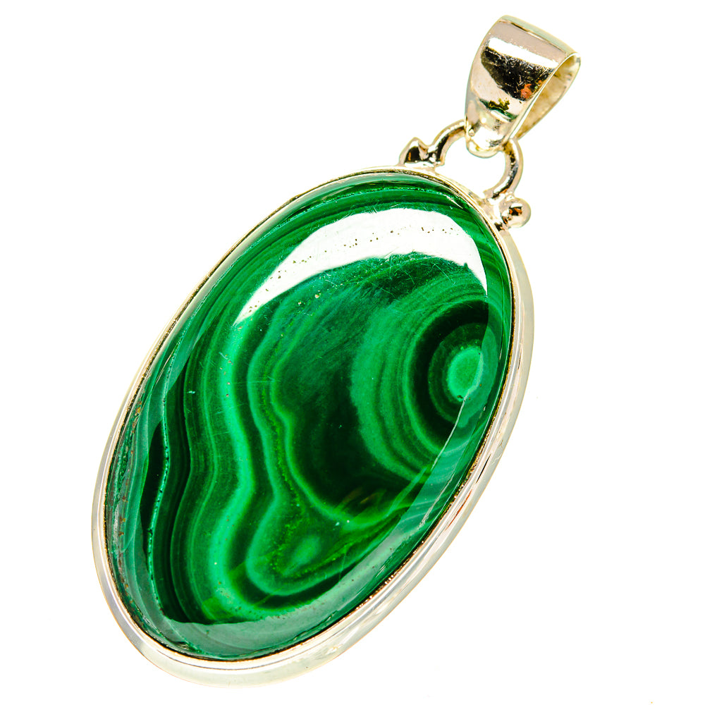 Malachite Pendants handcrafted by Ana Silver Co - PD760229