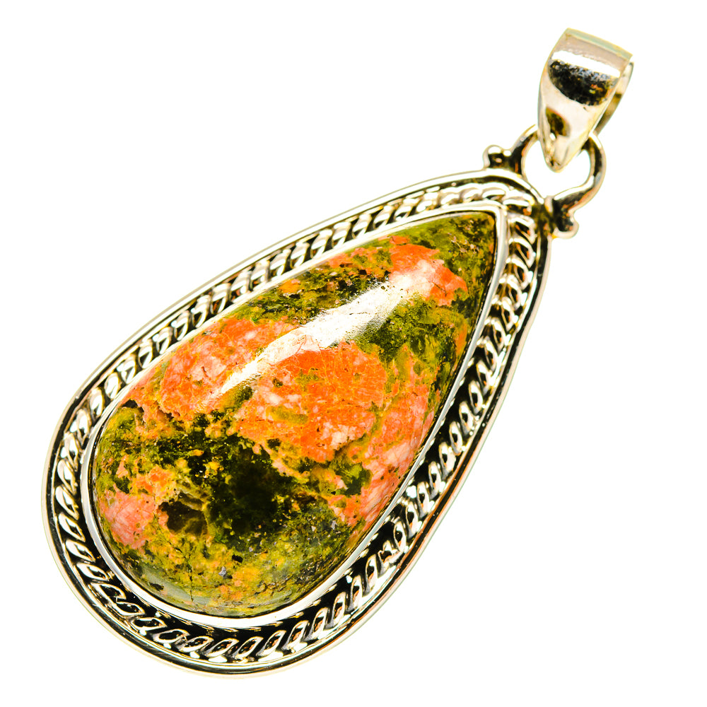 Unakite Pendants handcrafted by Ana Silver Co - PD760231