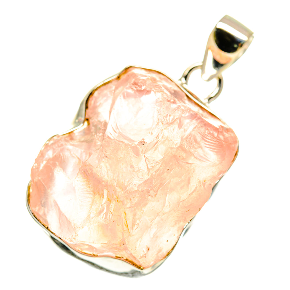 Rose Quartz Pendants handcrafted by Ana Silver Co - PD760251