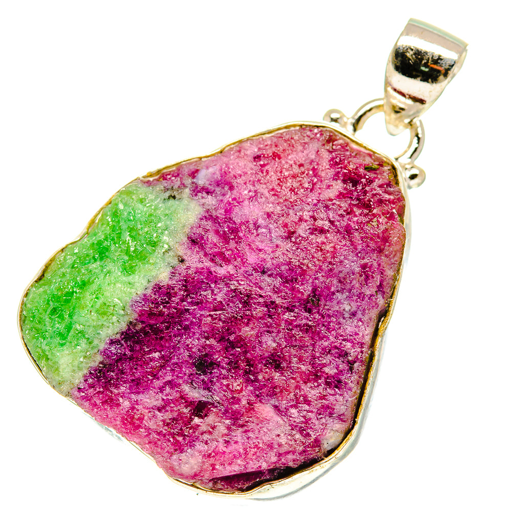 Ruby Zoisite Pendants handcrafted by Ana Silver Co - PD760267