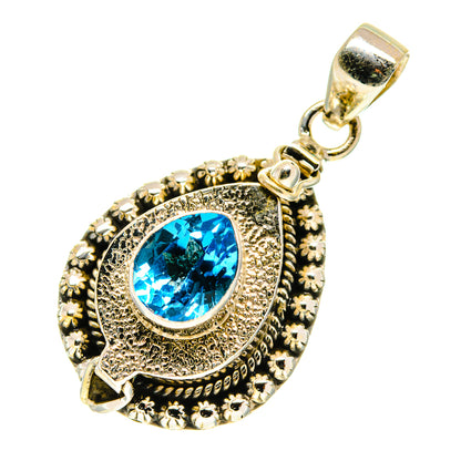 Blue Topaz Pendants handcrafted by Ana Silver Co - PD760282