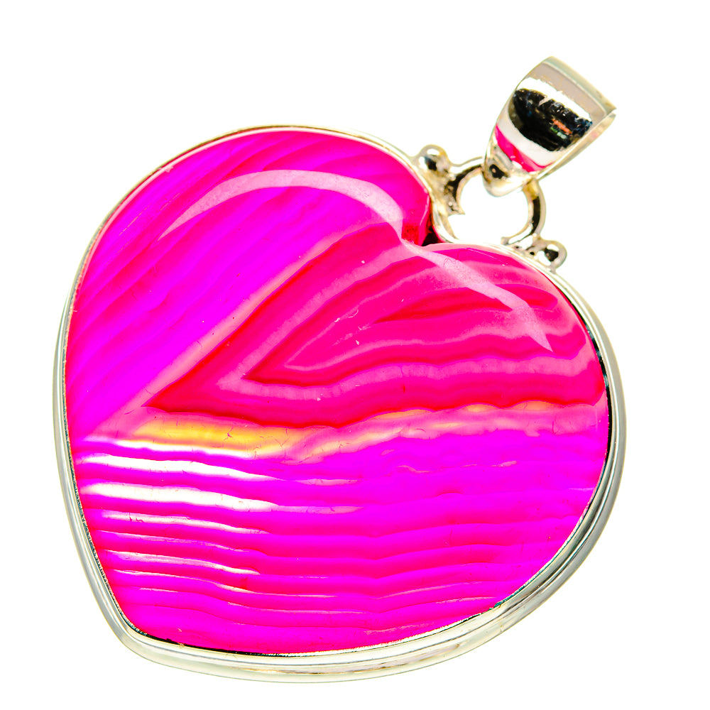 Pink Botswana Agate Pendants handcrafted by Ana Silver Co - PD760292