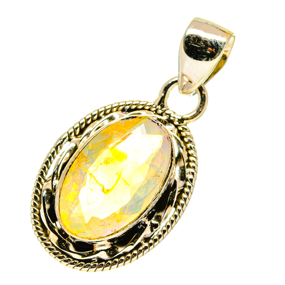 Ethiopian Opal Pendants handcrafted by Ana Silver Co - PD760302