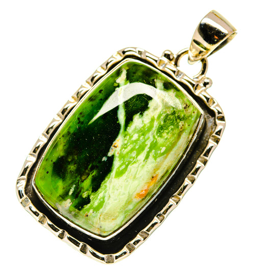 Australian Green Opal Pendants handcrafted by Ana Silver Co - PD760305