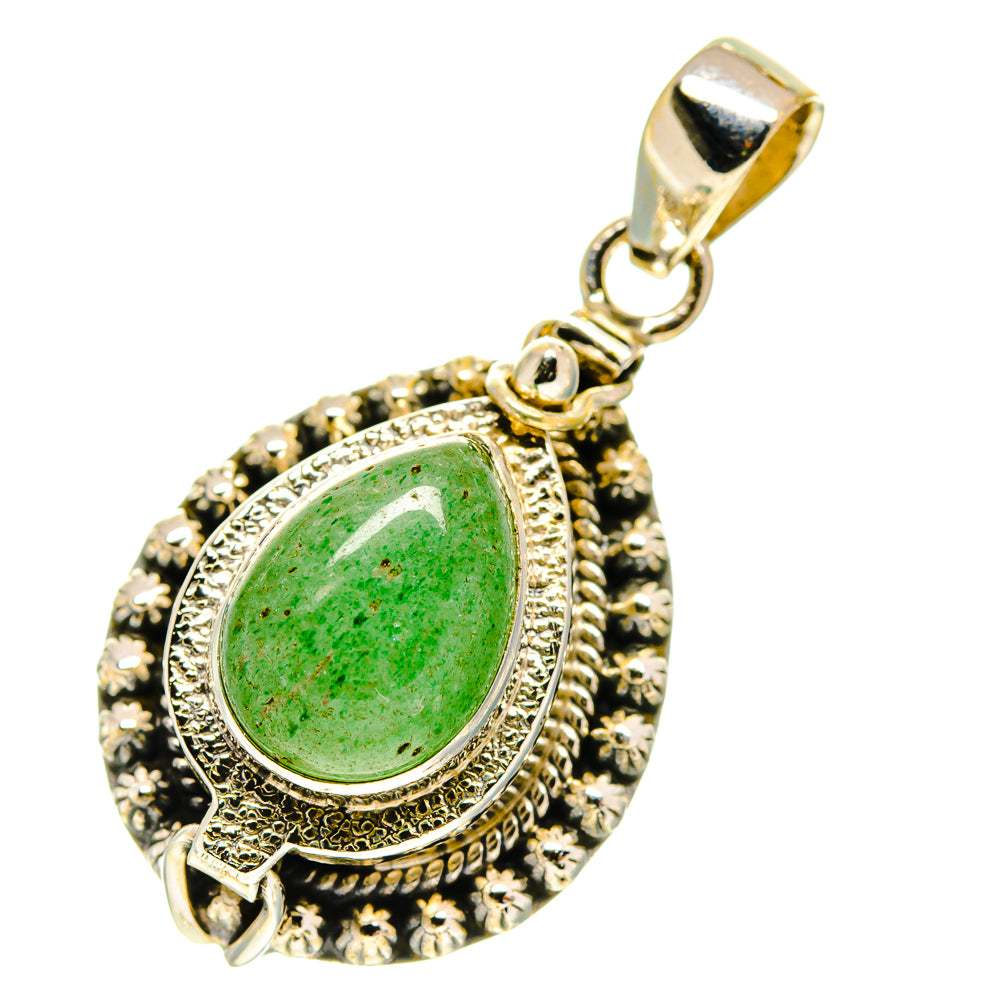 Green Aventurine Pendants handcrafted by Ana Silver Co - PD760308