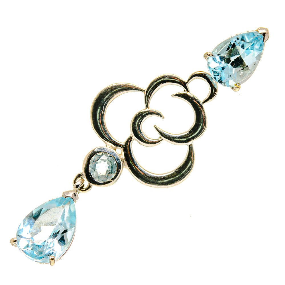 Blue Topaz Pendants handcrafted by Ana Silver Co - PD760316