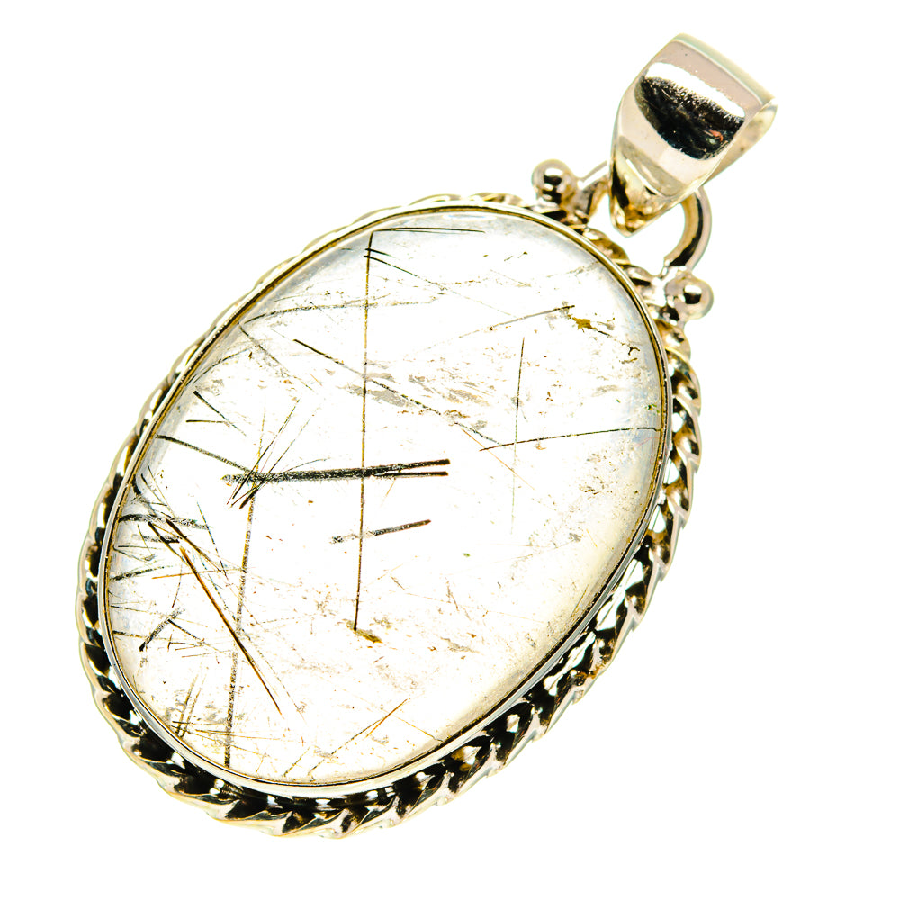 Tourmalinated Quartz Pendants handcrafted by Ana Silver Co - PD760322