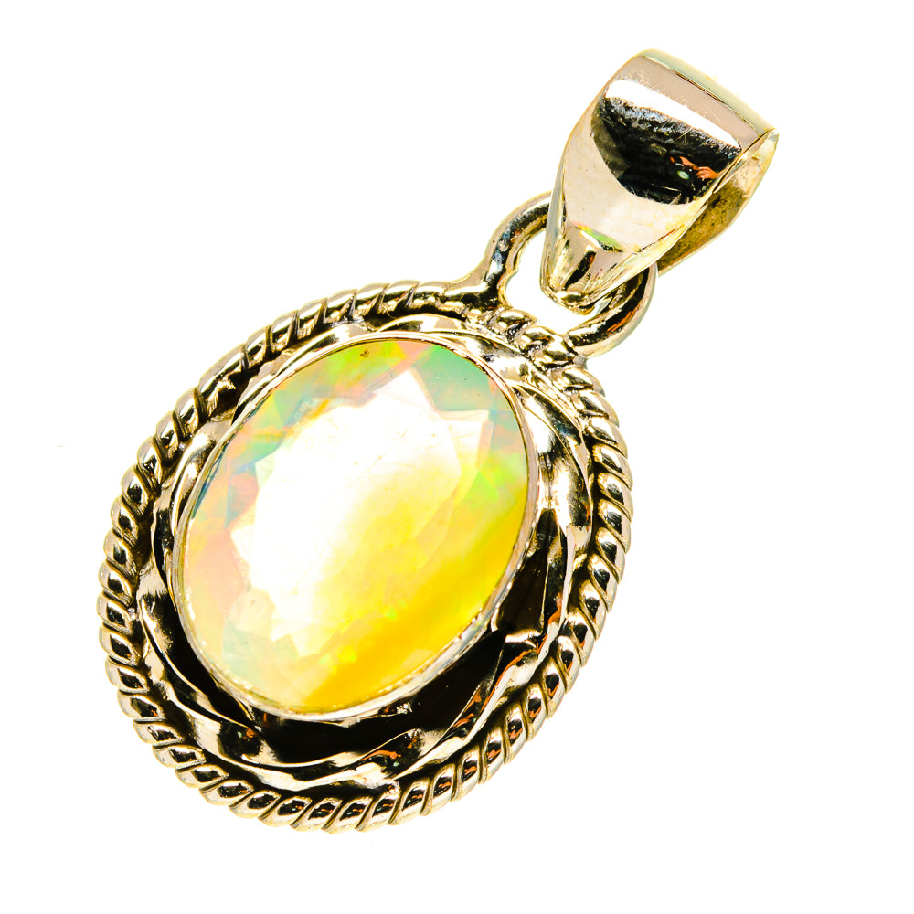 Ethiopian Opal Pendants handcrafted by Ana Silver Co - PD760343