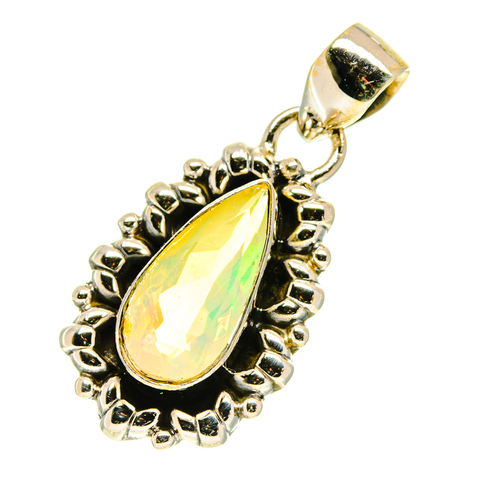 Ethiopian Opal Pendants handcrafted by Ana Silver Co - PD760364