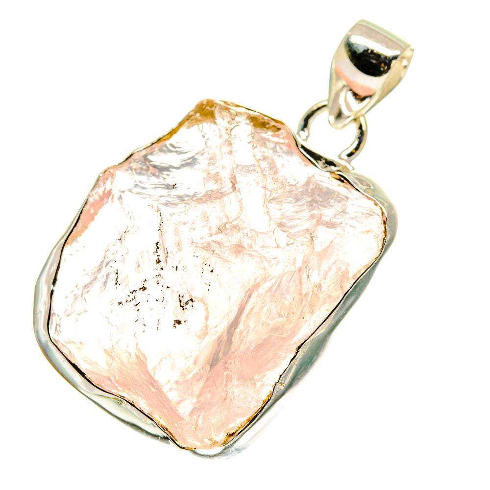 Rose Quartz Pendants handcrafted by Ana Silver Co - PD760383