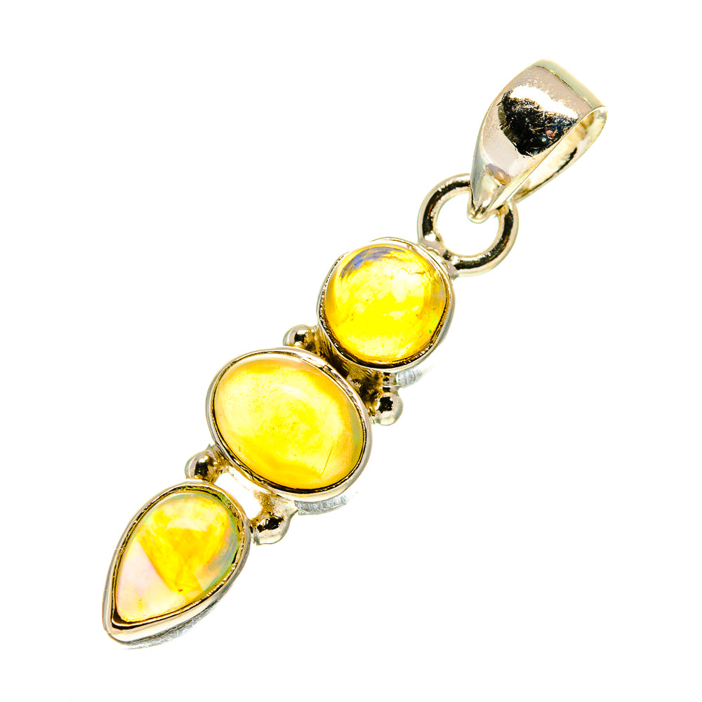 Ethiopian Opal Pendants handcrafted by Ana Silver Co - PD760388
