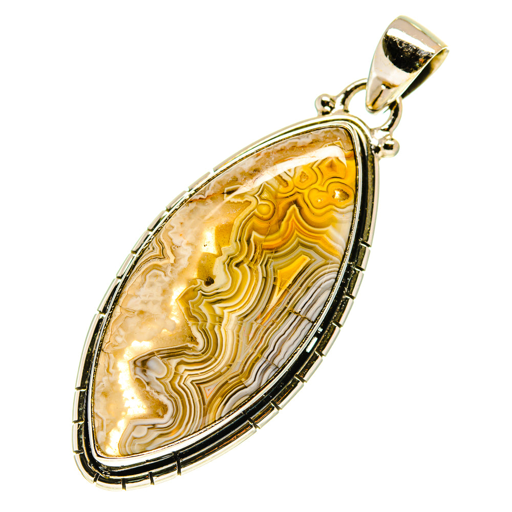 Laguna Lace Agate Pendants handcrafted by Ana Silver Co - PD760389