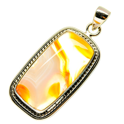 Botswana Agate Pendants handcrafted by Ana Silver Co - PD760407