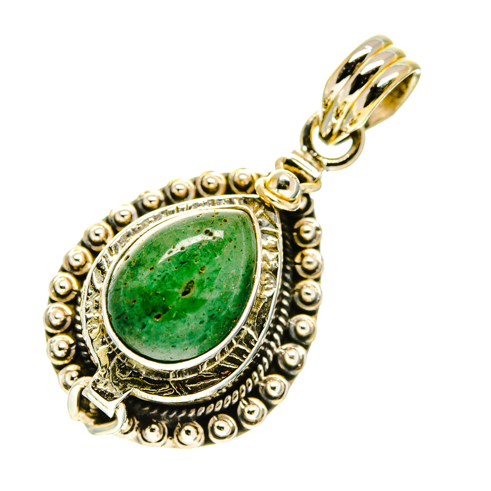 Green Aventurine Pendants handcrafted by Ana Silver Co - PD760410