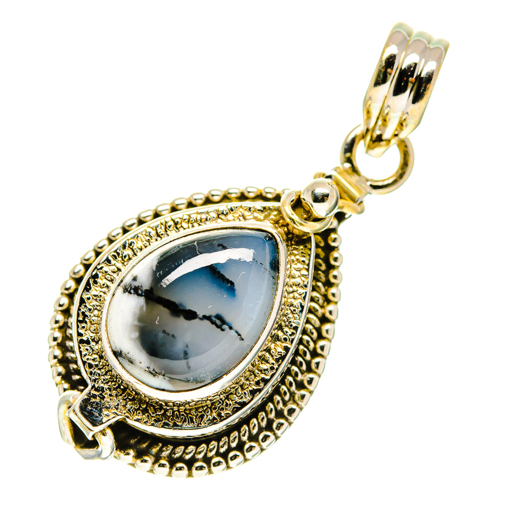 Dendritic Opal Pendants handcrafted by Ana Silver Co - PD760411