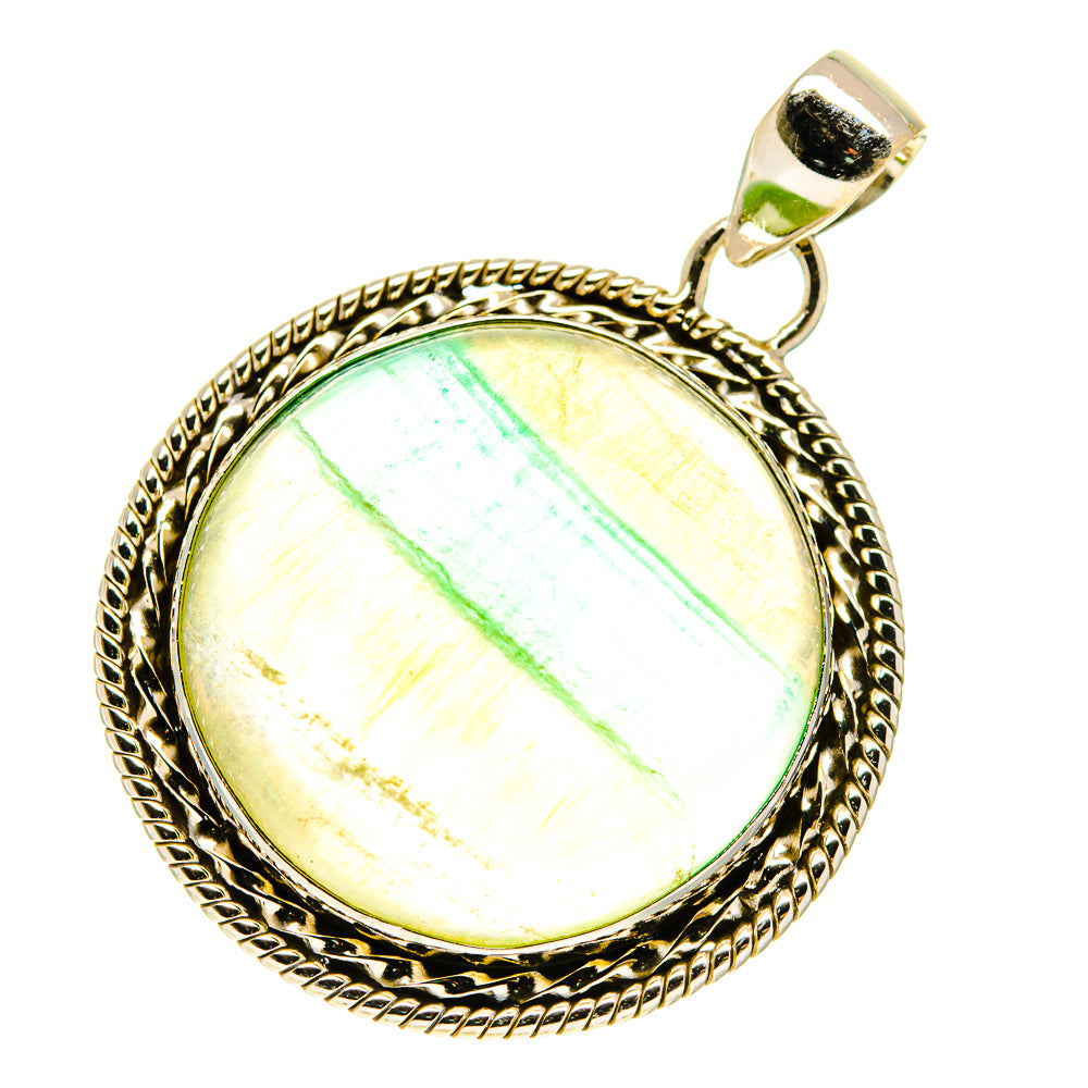 Green Fluorite Pendants handcrafted by Ana Silver Co - PD760423