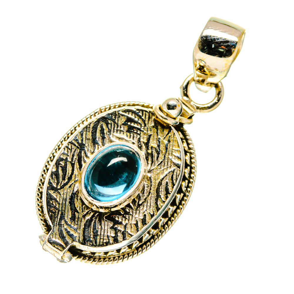 Blue Fluorite Pendants handcrafted by Ana Silver Co - PD760426