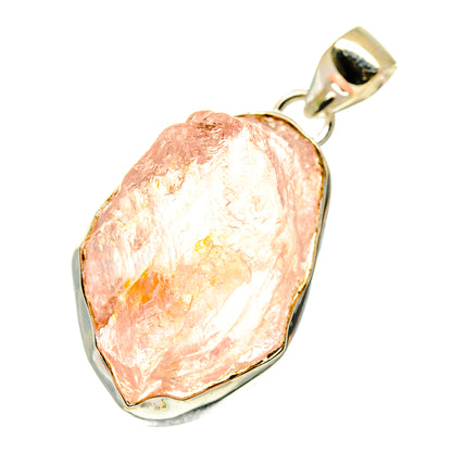 Rose Quartz Pendants handcrafted by Ana Silver Co - PD760429