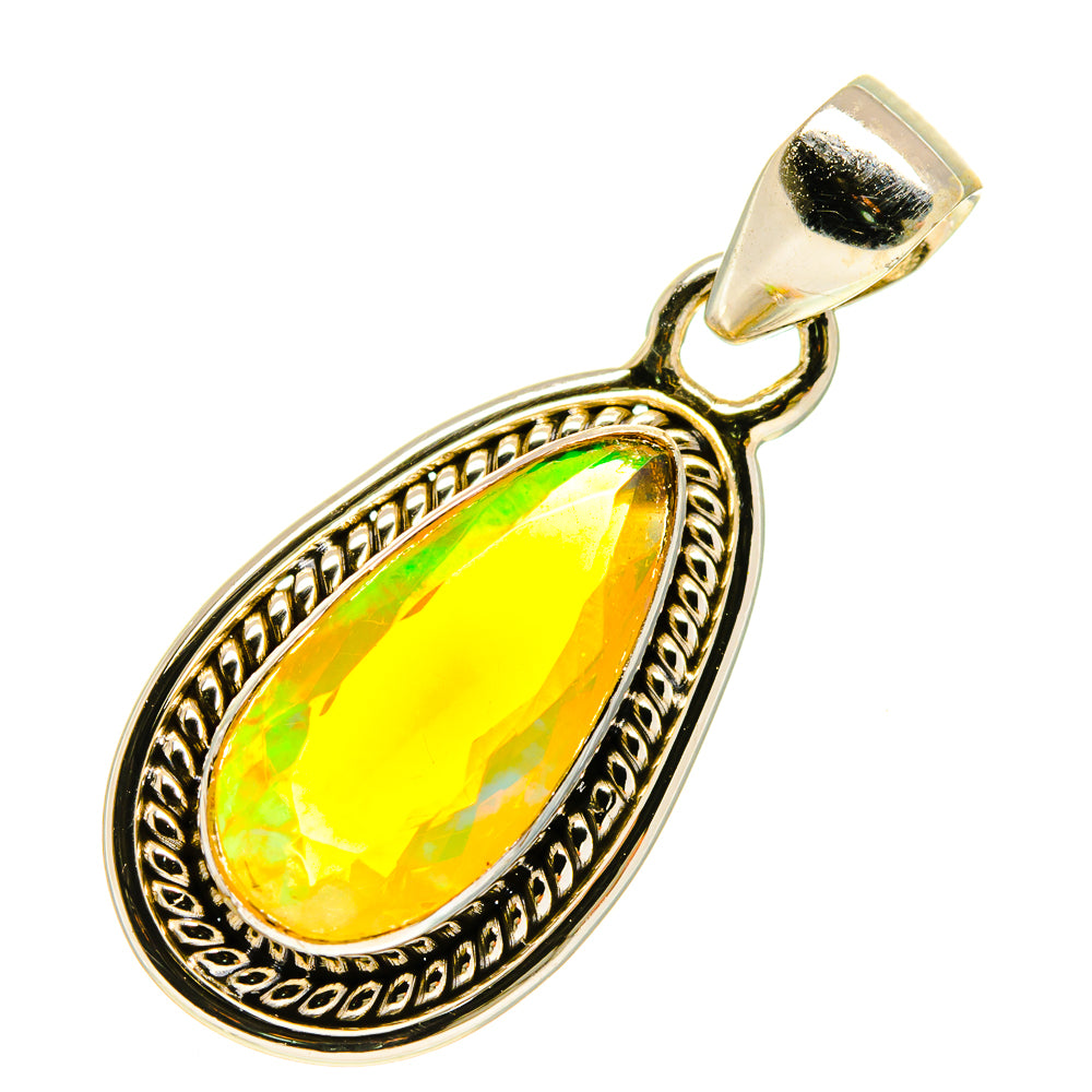 Ethiopian Opal Pendants handcrafted by Ana Silver Co - PD760437