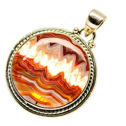 Crazy Lace Agate Pendants handcrafted by Ana Silver Co - PD760449