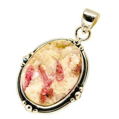 Pink Tourmaline In Quartz Pendants handcrafted by Ana Silver Co - PD760454