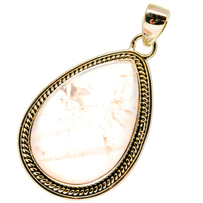 Rose Quartz Pendants handcrafted by Ana Silver Co - PD760469